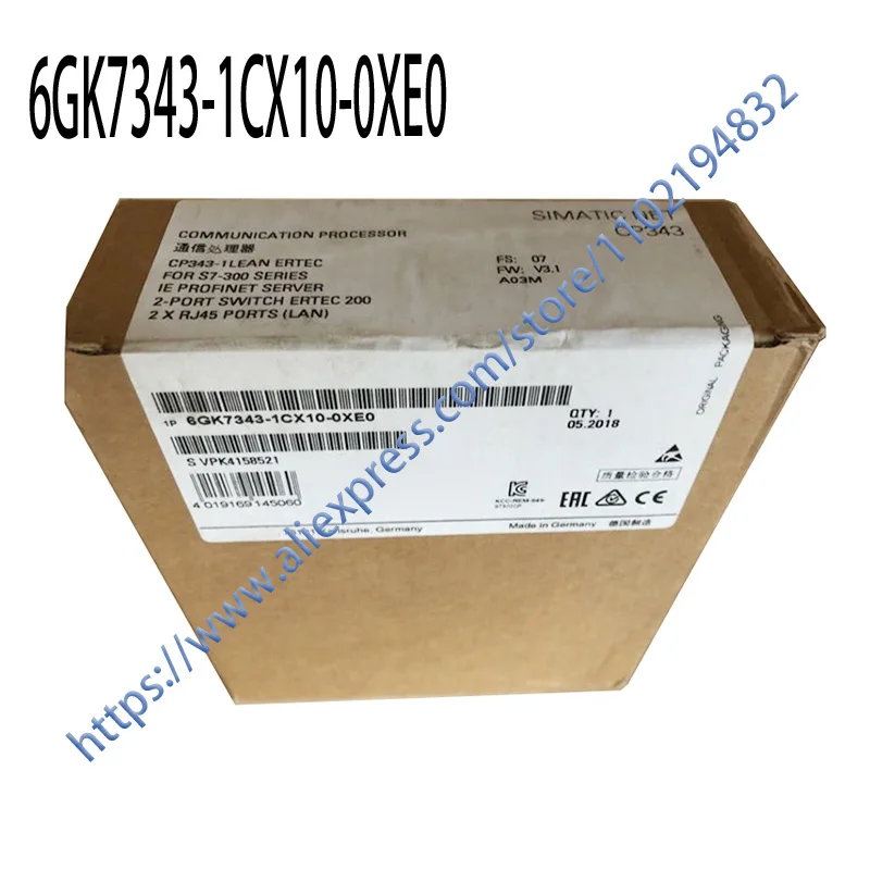 

Brand New Original 6GK7343-1CX10-0XE0 6GK7 343-1CX10-0XE0 6GK73431CX100XE0 One Year Warranty, Fast Shipping