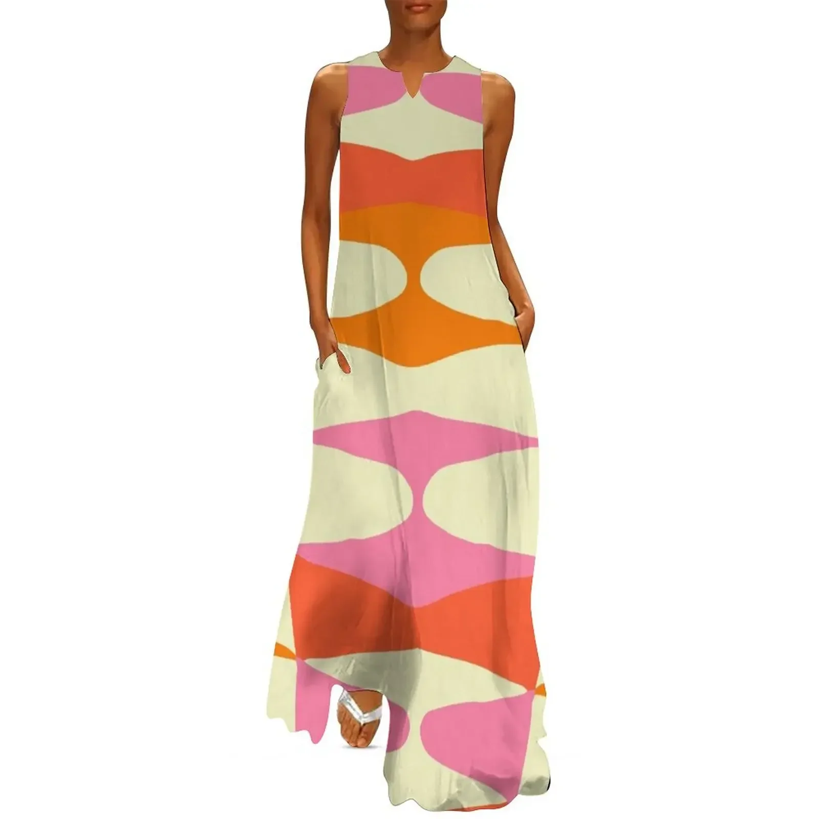 

Zaha Sixties Long Dress party dress women elegant luxury Long dress Long dresses Women's skirt