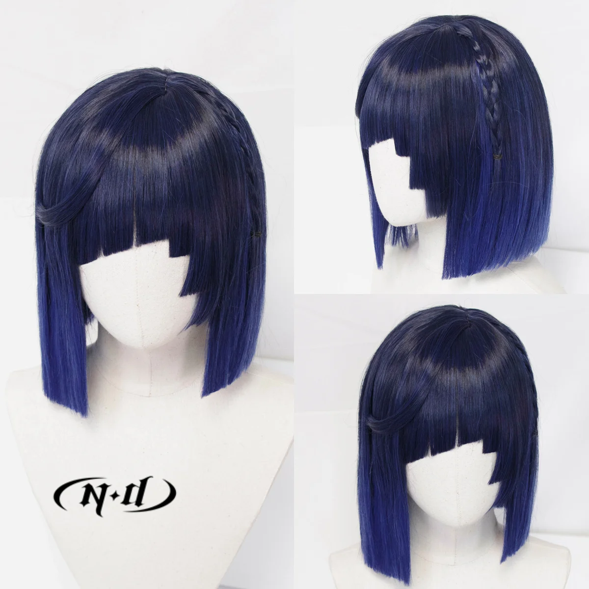 ND Yelan Cosplay Pruiken Haarstukje Genshin Impact Cosplay Haar Pruik Hittebestendig Synthetisch voor Comic Con Coser Kostuum Themafeest