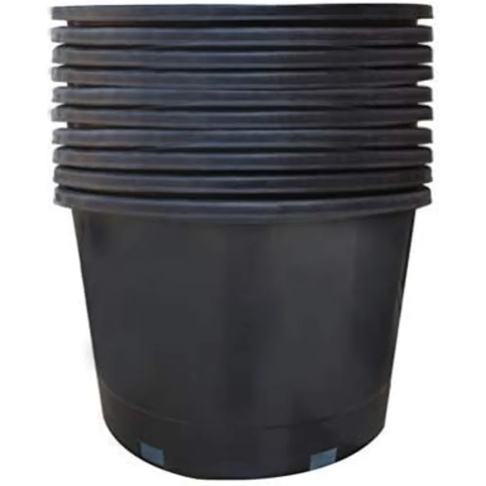 

Nursery Pot 10 Gallon Nursery Container Injection Molded Pot Fit for Plants Soil Growers or Hydroponics Lightweight and Durable