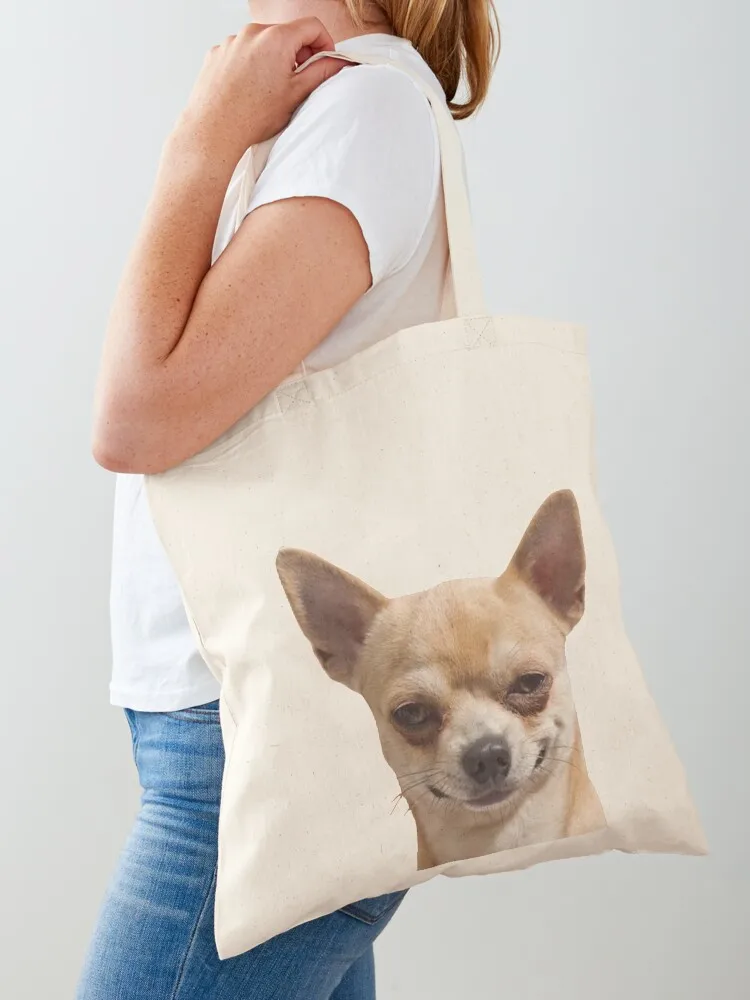 

Funny Chihuahua Tote Bag Lady bags shopper bag women canvas Reusable bags tote bag men's