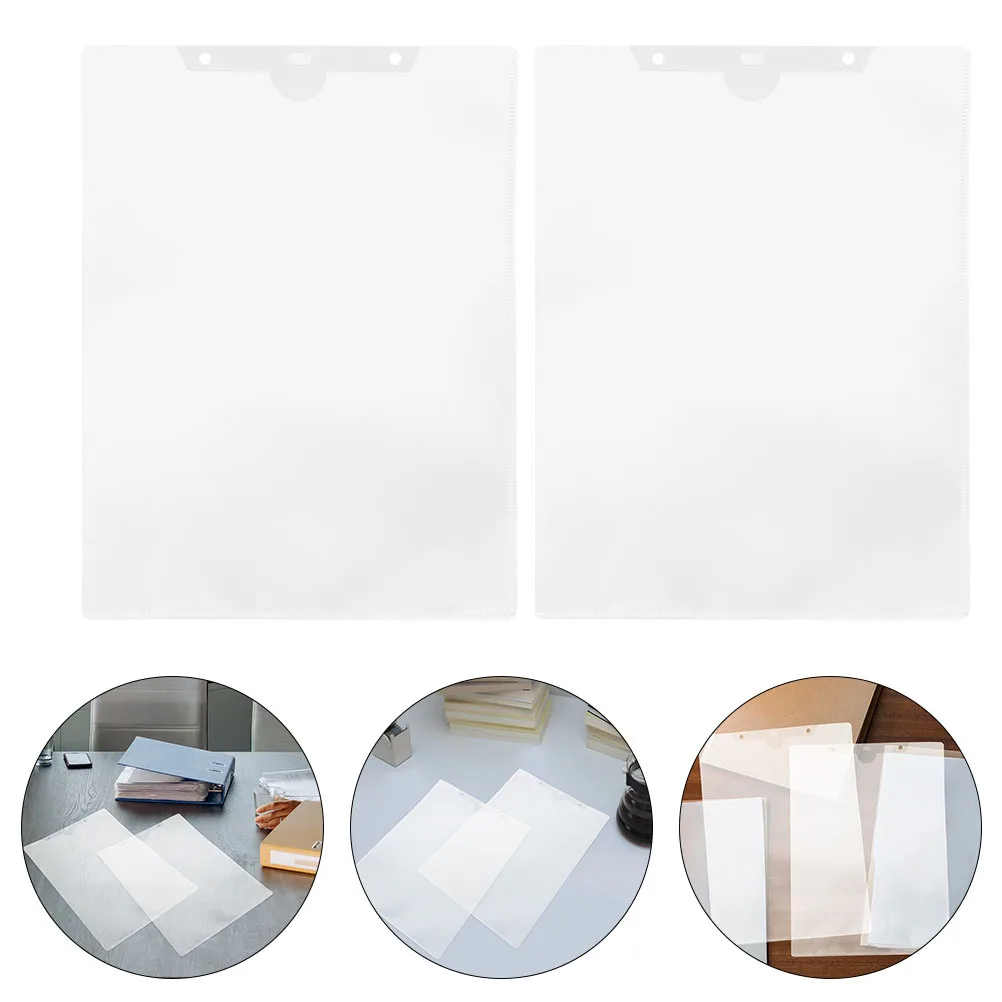 

24Pcs File Folder Set Clear PP File Holder for Documents Papers Portable Document Storage Bag Office Supply Paper Organizer Tool