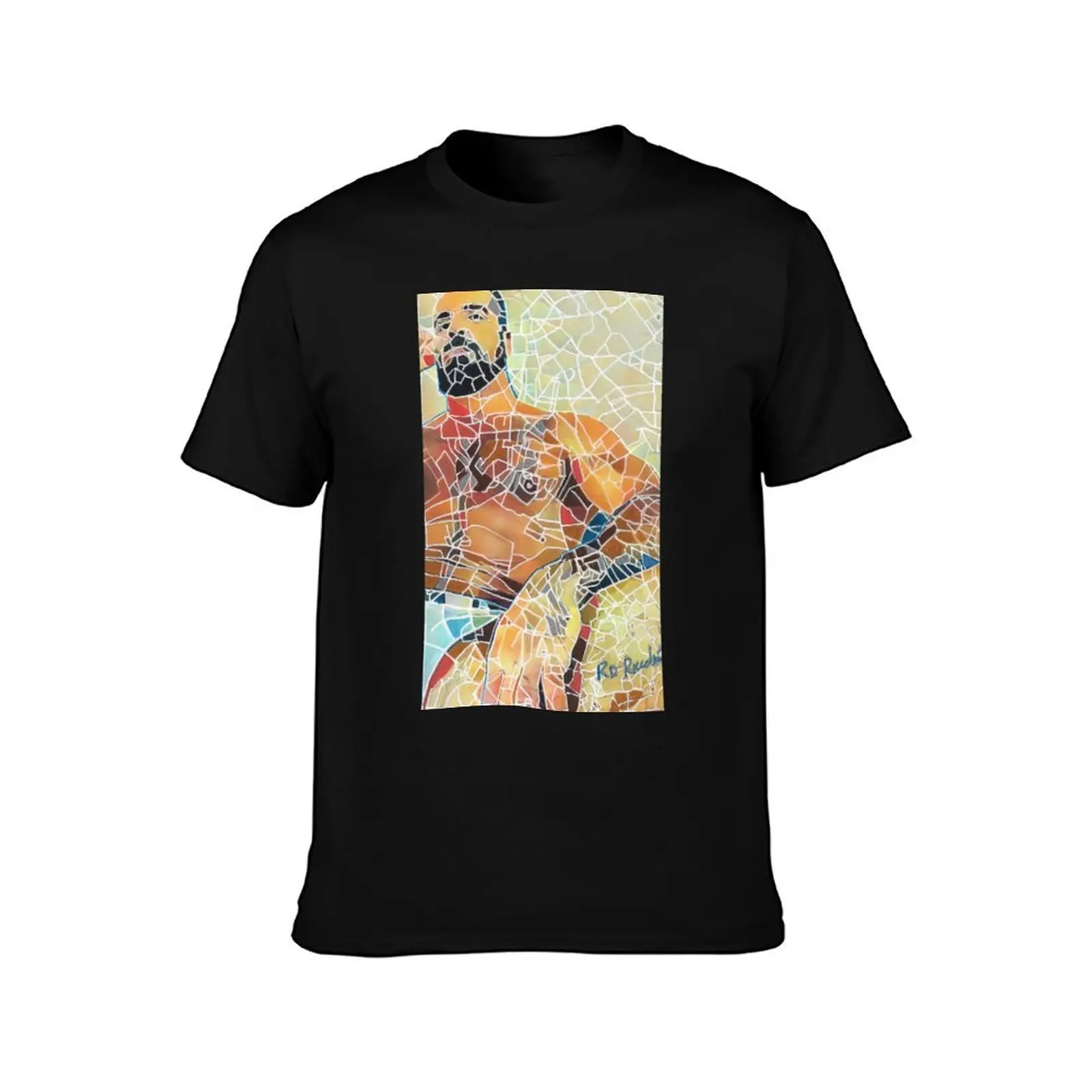 Mosaic Man T-Shirt Plus Size Gym Sports T-Shirt