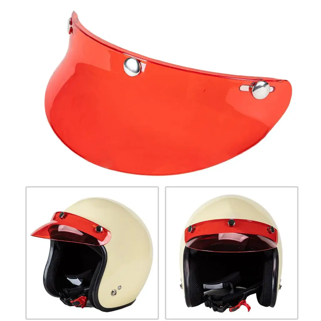Universal Motorcycle Helmet Visor Peak Protector Hard PC Lens Protection for Men’s Motorbike Helmet Accessories