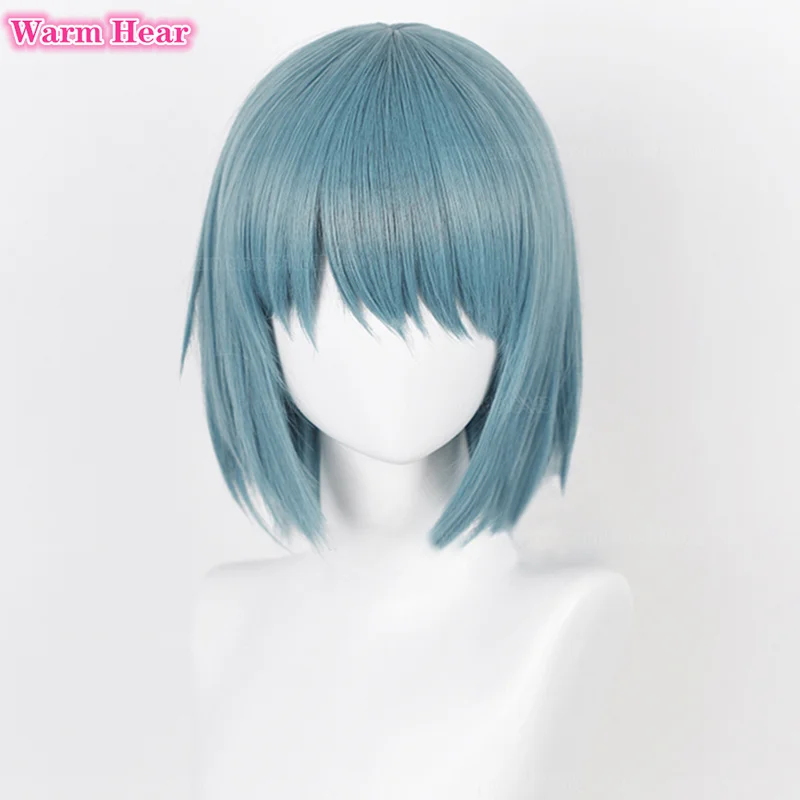 Ata ki Sayaka Anime Cosplay Perruques de Cheveux, Bleu, Gris, Degré de Chaleur, ixd\'Halloween, Bonnet de Perruque, 30cm