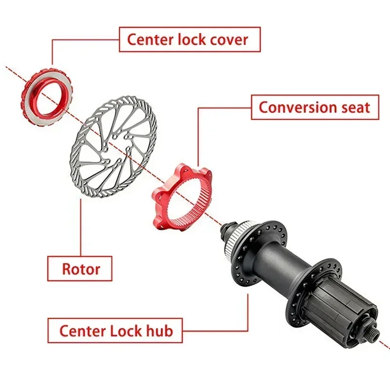 BUCKLOS bicykl pivot zamknout na 6pro šroub rotorem zamknout prsten adaptér pro shimano silnice jízdní kolo disk brzda rotorem zamknout zakrýt prsten konvertor