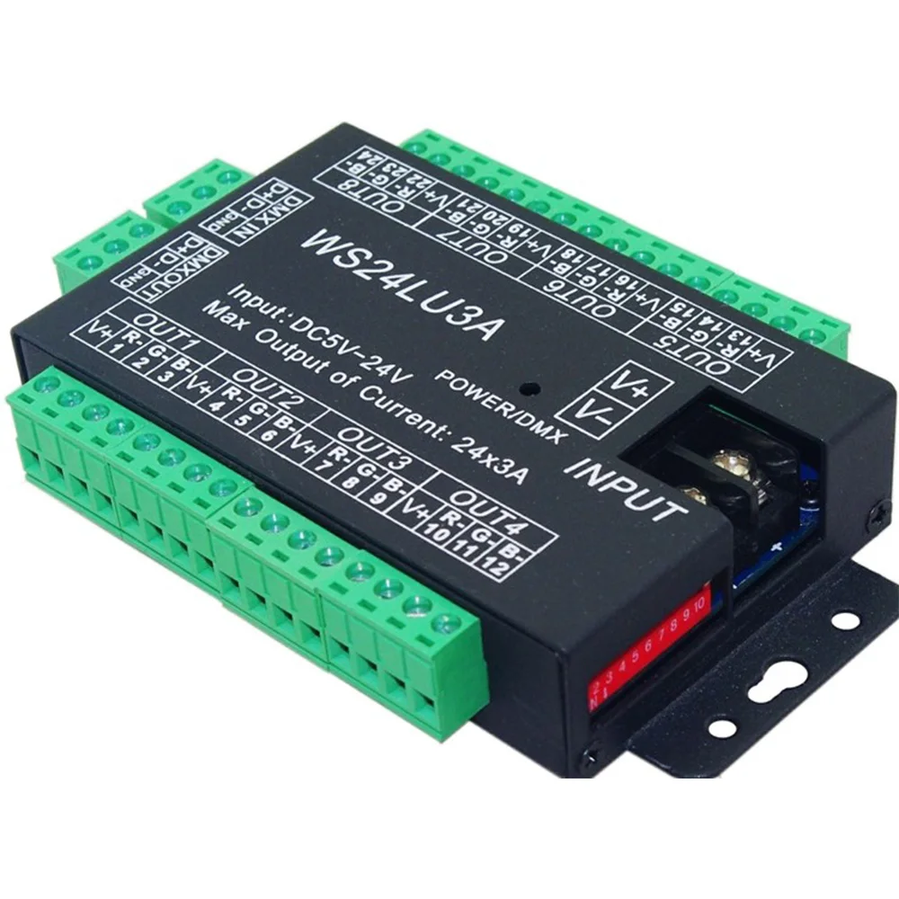 24 Channel DMX512 Controller, 24 Channel DMX Decoder, with Iron Casing