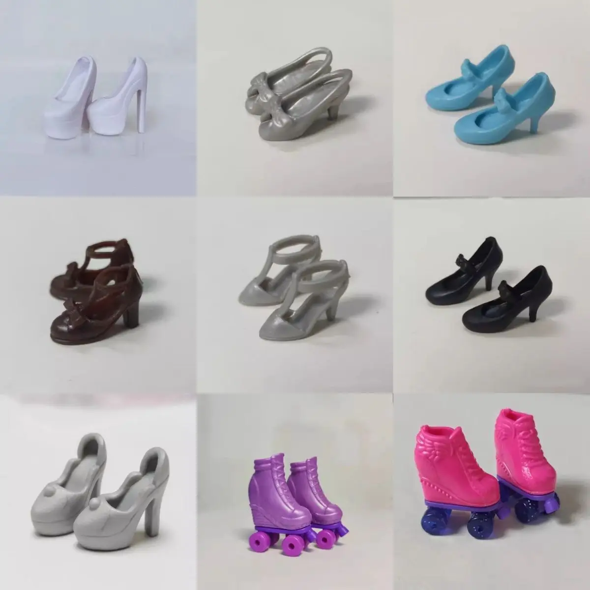 Quality 1/6 Doll Shoes High Heels Boots Super Model 30cm Figure Doll Sandals Original Doll Female Casual Shoes Doll Accessories