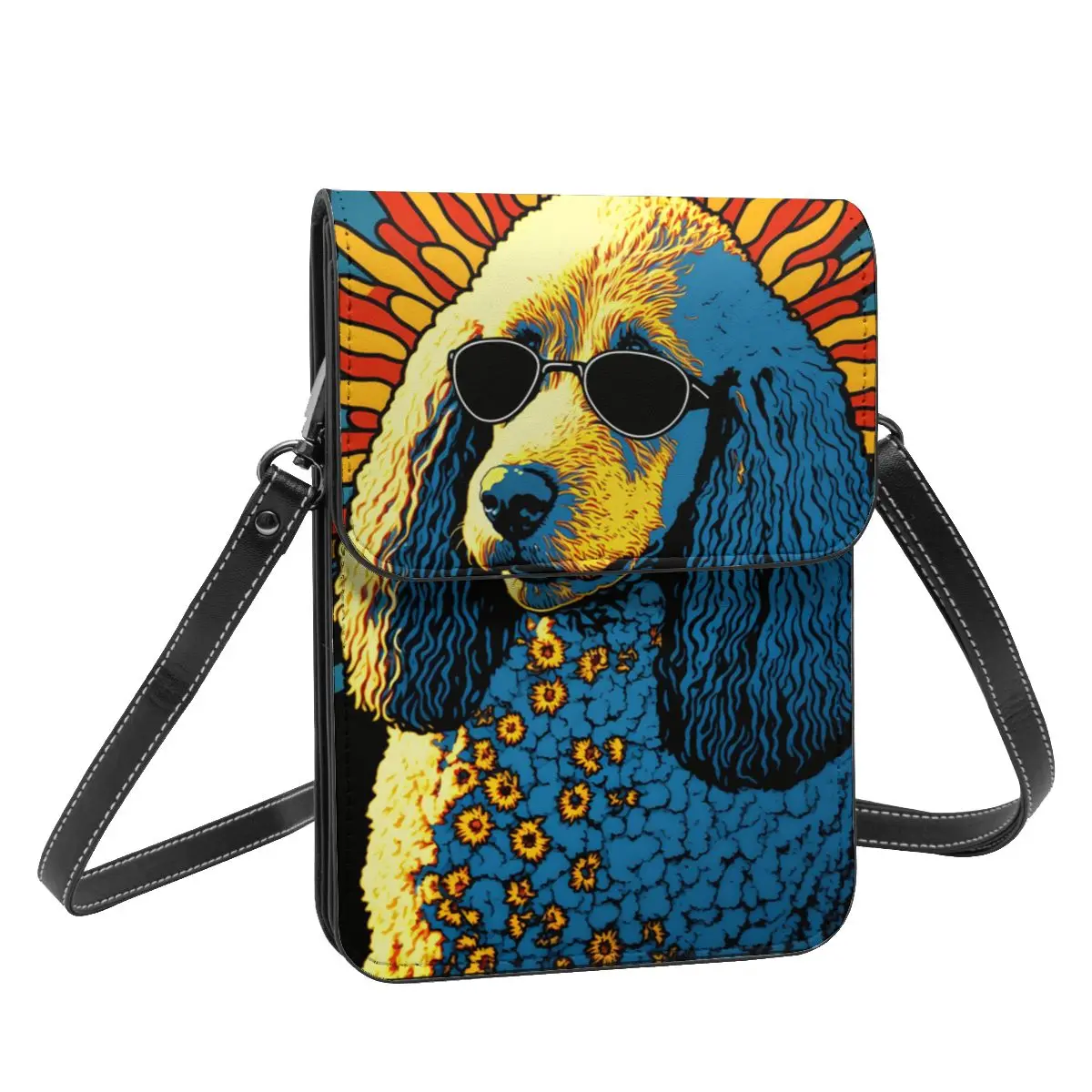 Cute Dog Shoulder Bag Animals Manga Gifts Reusable Mobile Phone Bag Leather Outdoor Student Bags