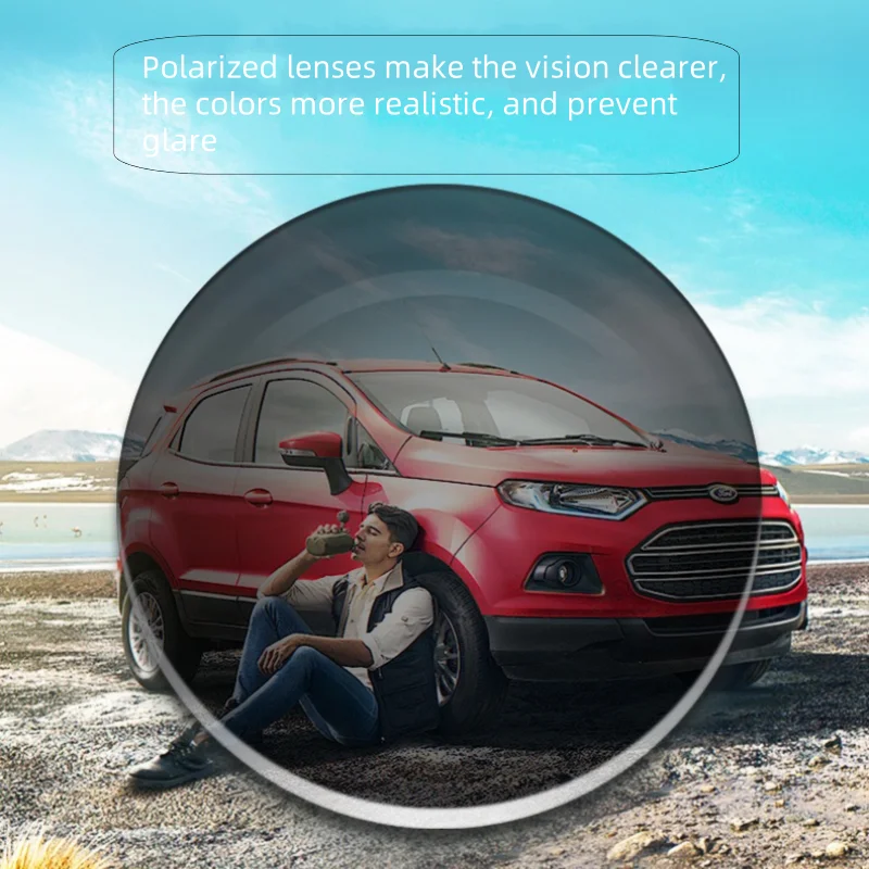 عدسات نظارات شمسية مستقطبة تقدمية متعددة البؤر للرجال والنساء، نظارات شمسية باللون البني والرمادي والأخضر والأزرق للقيادة في الهواء الطلق