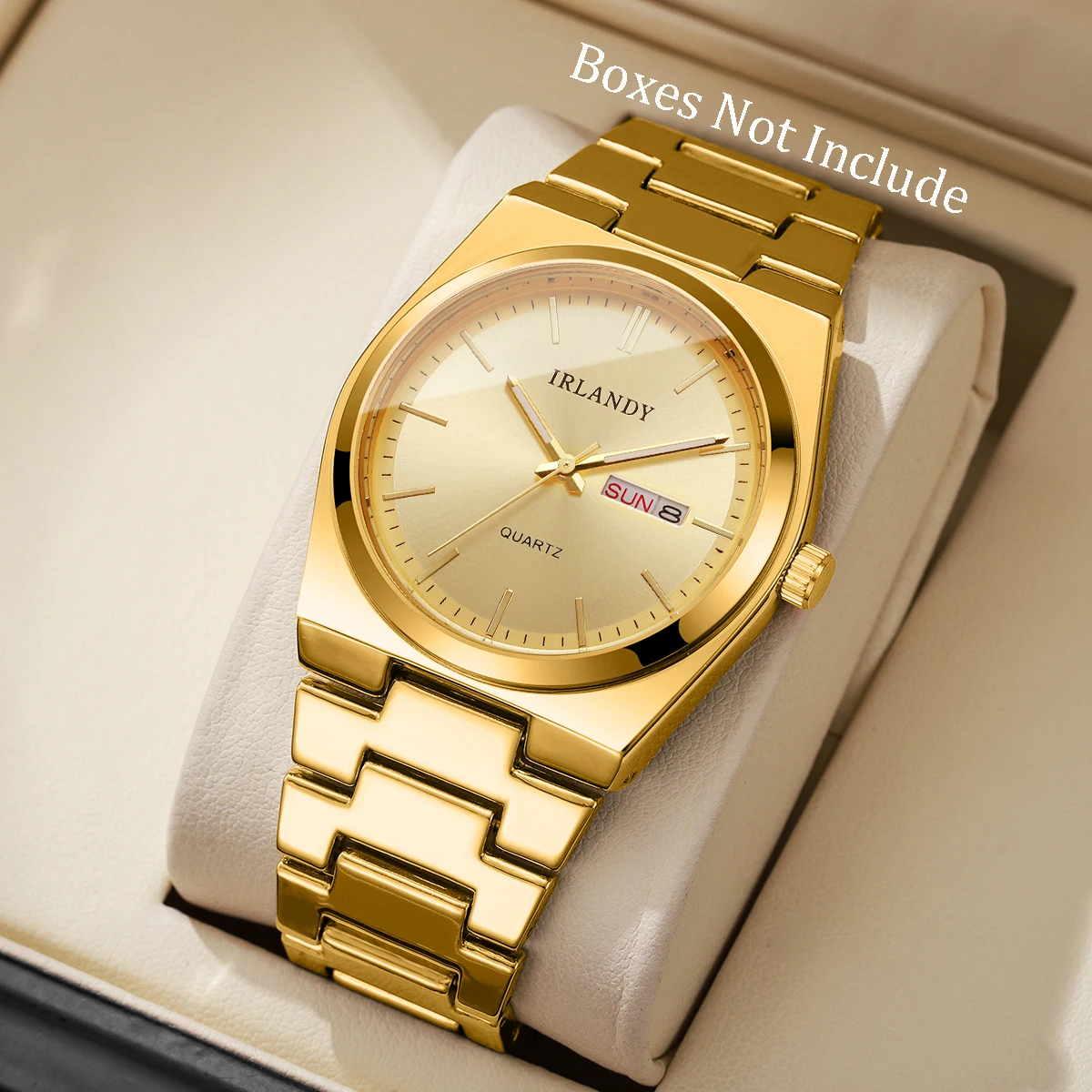 Luxe heren zakelijke horloges kalender quartz horloges voor herenklok Reloj Hombre (zonder doos)