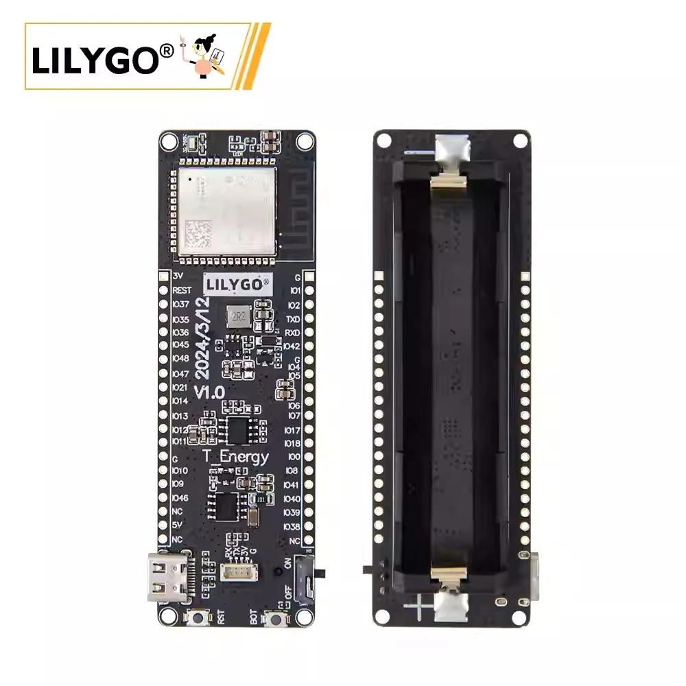 LILYGO® T-Energy-S3 ESP32-S3 Development Board 16MB Flash with 18650 Battery Holder