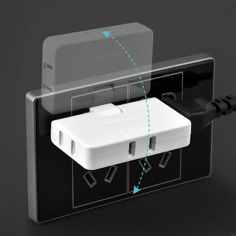 2025 Nuevo adaptador extensión 2 puntas salida, extensor enchufe, adaptador enchufe pared rendimiento
