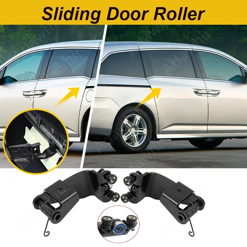 1Pair of L & R Side Sliding Door Roller for 2011-2017 Honda Odyssey 3.5L 72521TK8A11 72521-TK8-A11 72561TK8A11 72561-TK8-A11