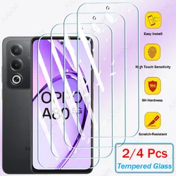 2/4Pcs Tempered Glass For OPPO A80 A79 A60 A59 A40 A20 A98 A78 A97 A57 A17 A16 Cover Screen Protector Film Full Cover Glue