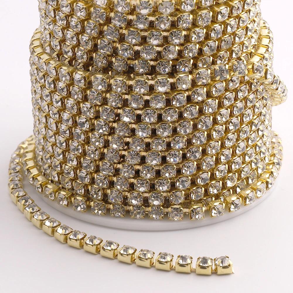 Claw Chain Glitter Crystal Strass Trim