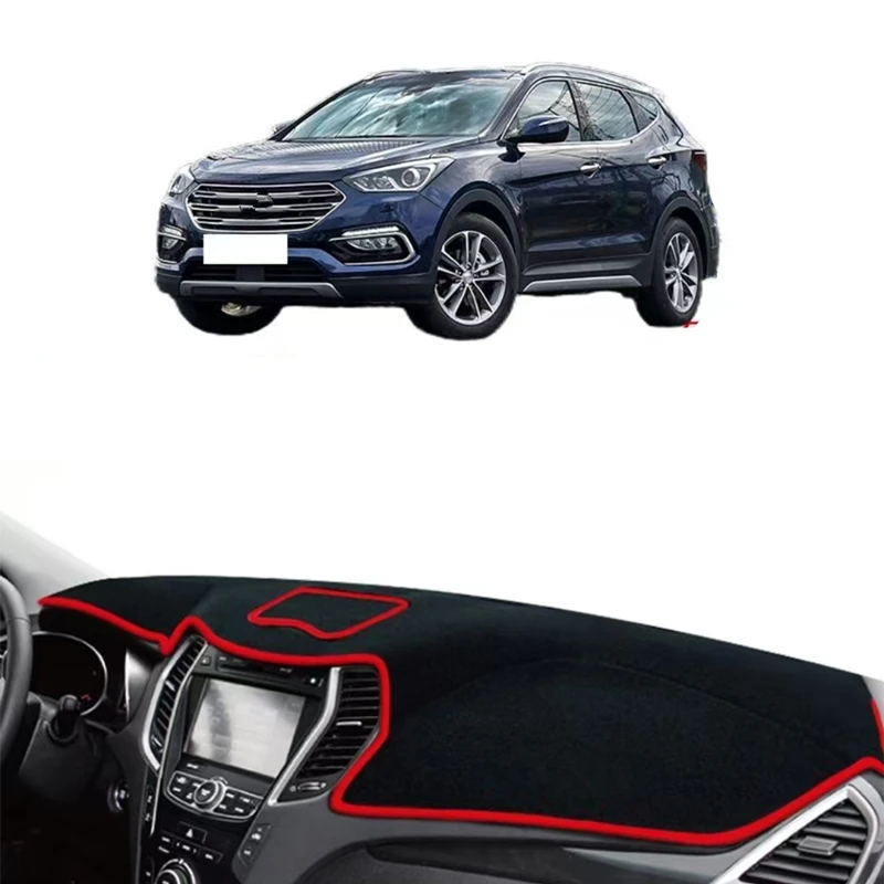 Dashmat For Hyundai Santa Fe DM 2013-2018 IX45 Maxcruz Dashboard Cover Dash Mat Sun Shade Protect Carpet Anti-UV Car Accessories