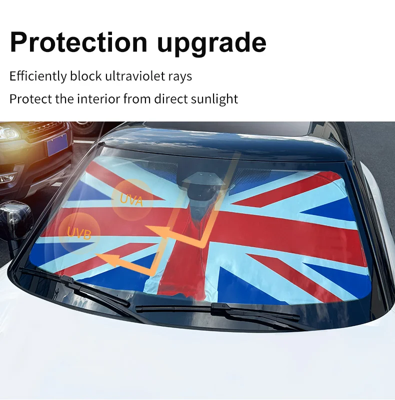 Auto Frontscheibe Sonnenschutz Abdeckung Blöcke UV Ray Reflektor Für Mini Cooper F56 F60 F65 F66 F55 R56 R60 J01 J05 Windschutzscheibe Sonnenschirm – Detail 8