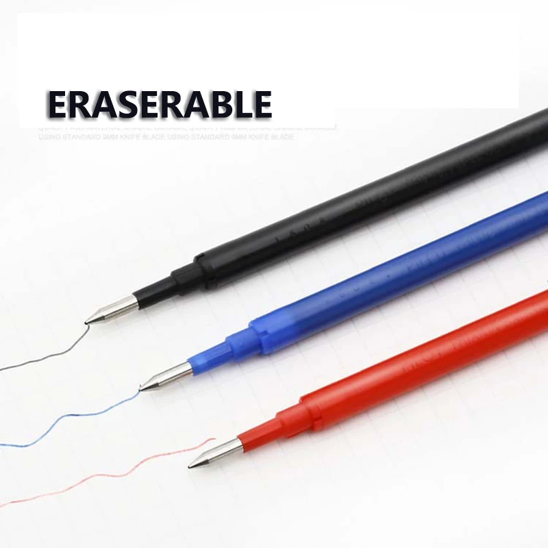 0,7 mm Presstyp-Nachfüllungen, blau, schwarz, rot, grün, löschbar, große Kapazität, 30 Stück/Set, Schule, Büro, Schreibwaren – Detail 2