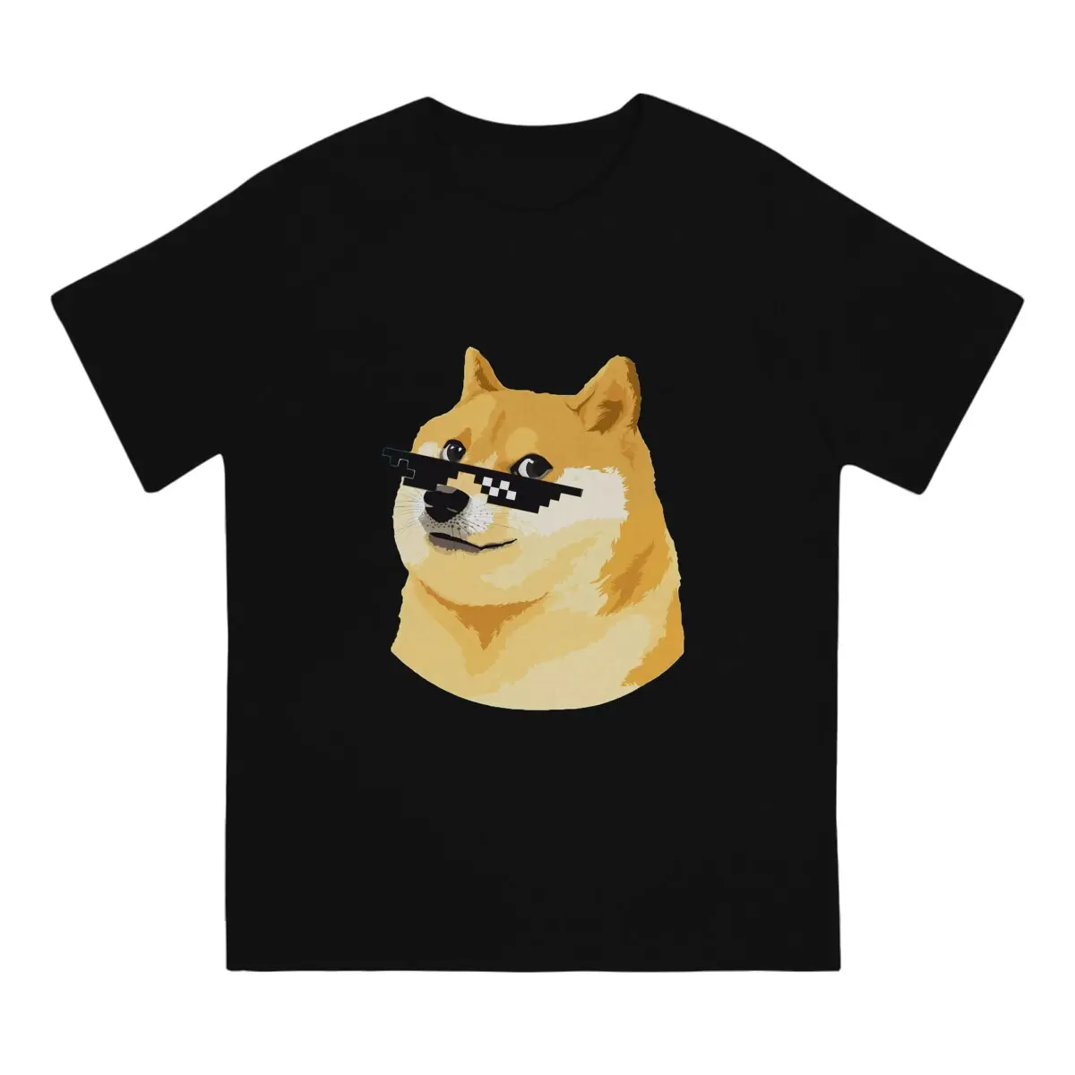 Men  DOGE COIN  T shirts Men's  High Quality Pure Cotton  T-shirt Cotton Short Sleeves Men's clothing Tops inner outfit