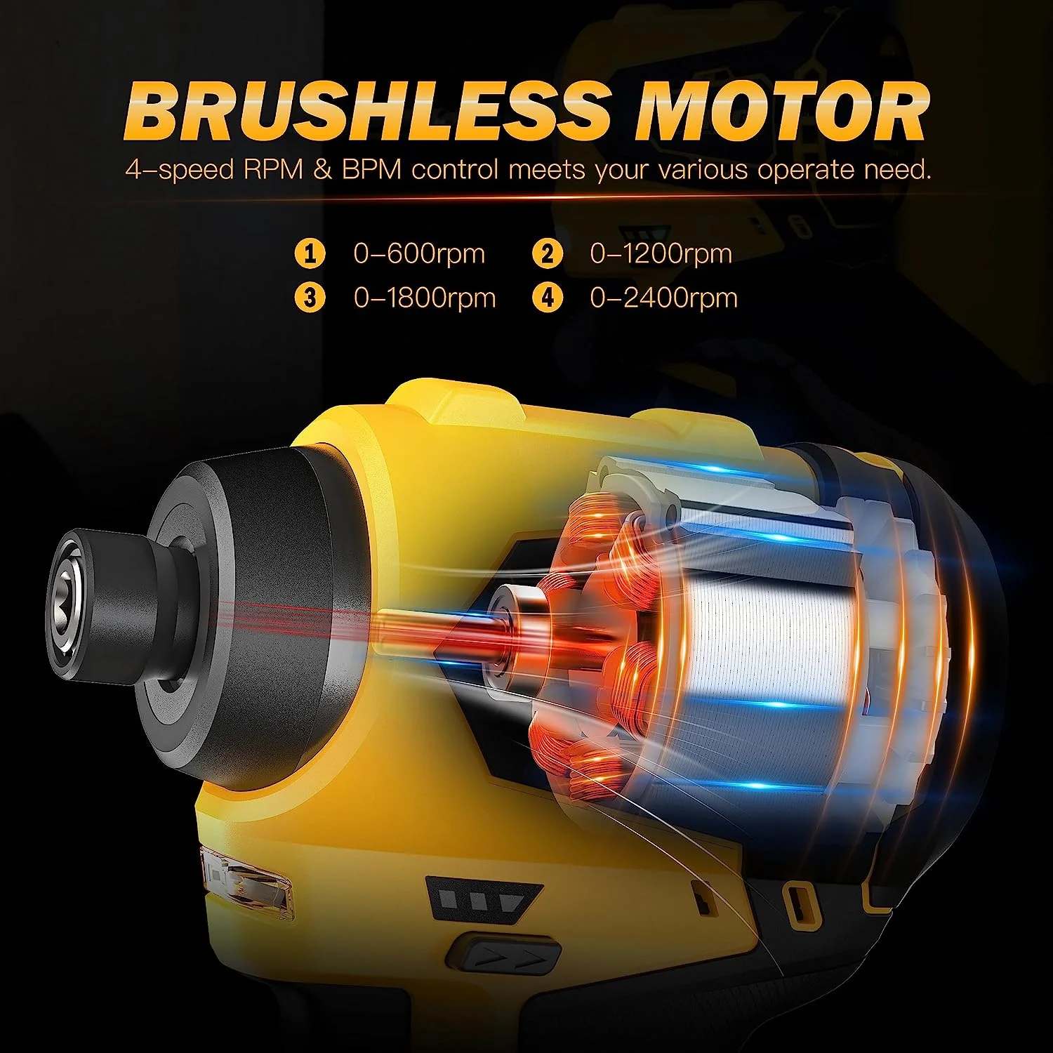 Kingtree 12V Cordless Impact Screwdriver Li-ion Battery Electric Screwdriver Rechargeable Drill Power Tool For Interskol Battery