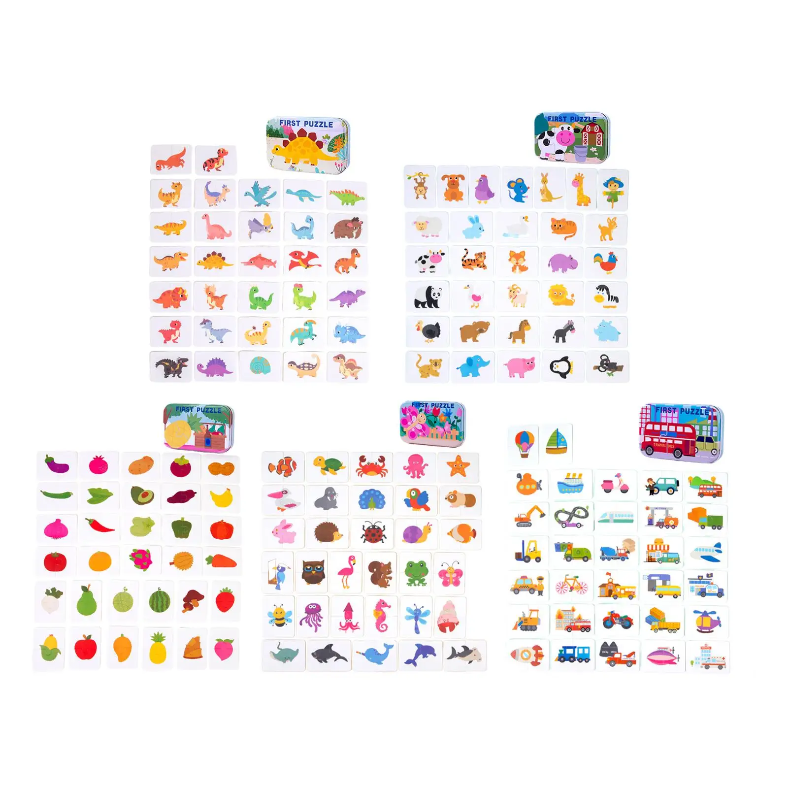 

Matching Puzzle Game Focus Early Learning Children Boys Girls Jigsaw Puzzles