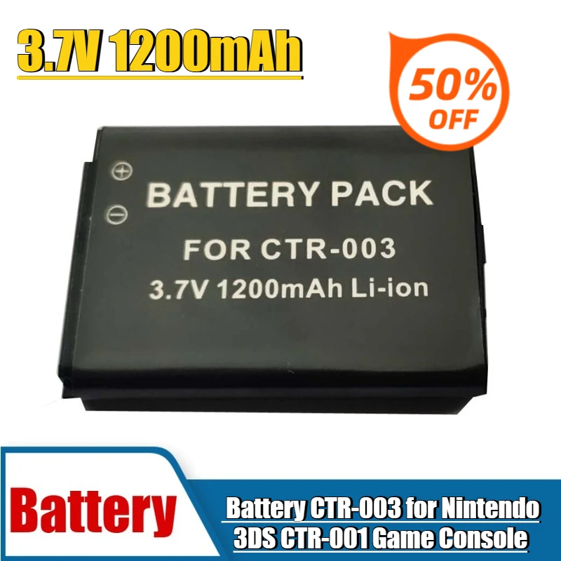 

3.7V 1200mAh Battery CTR-003 Suitable for Nintendo 3DS CTR-001 Game Console