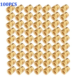 Baiozraw 3D Printer 100Pcs M3 Schroefdraad Insert Messing Insert Noten Injectie Hot-Melt Messing Moer M3x5x4 For Voron Parts