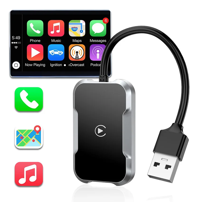 Adaptor Wireless CarPlay untuk iPhone TY-C13 Konverter Wired ke Wireless CARPLAY