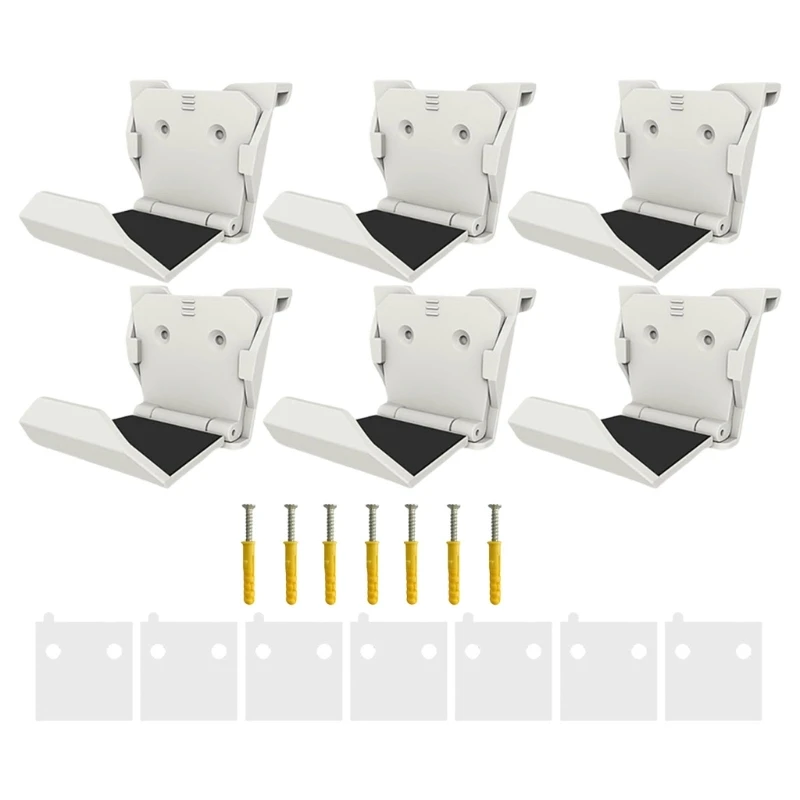 

6Pcs Game Controller Holder Adhesive Screw Mount Holder for Controller