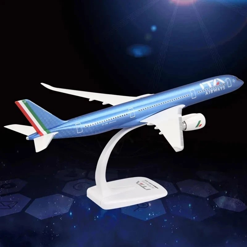 1/200 Scale A350 A350-900 Italy ITA Airline Aircraft Plastic ABS Assembly Plane Model Airplanes Model Toy For Collection