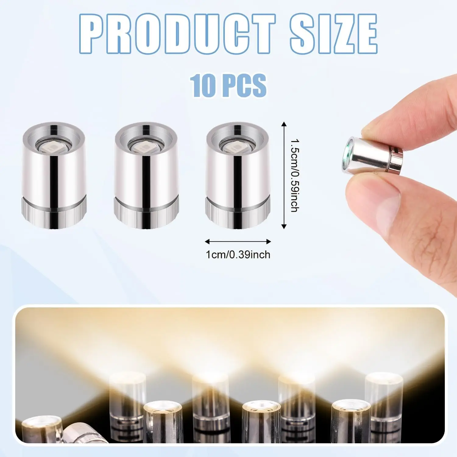 10pcs Miniature Led Lights Battery Powered Balloon Mini Spot for Hand Craft/DIY Paper Lantern Micro Crafts Models Dollhouse 