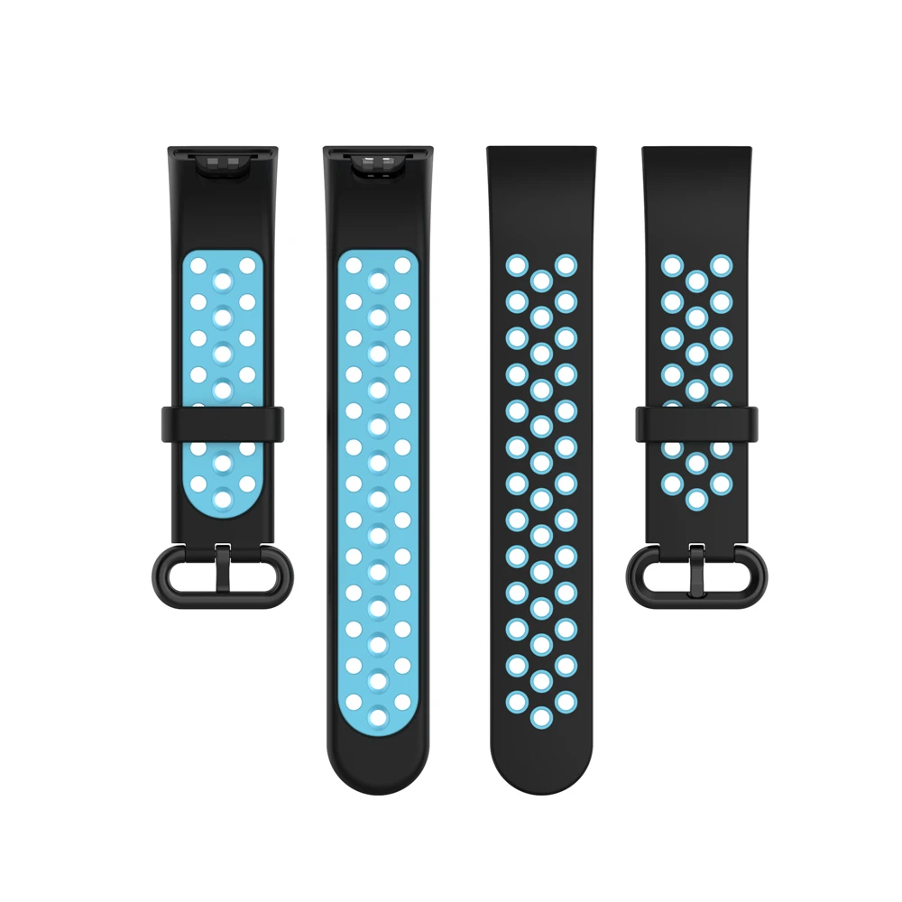 

Double Color Bracelet Breathable Silicone Watchband Replacement Strap For Mi Watch Lite Redmi Watch