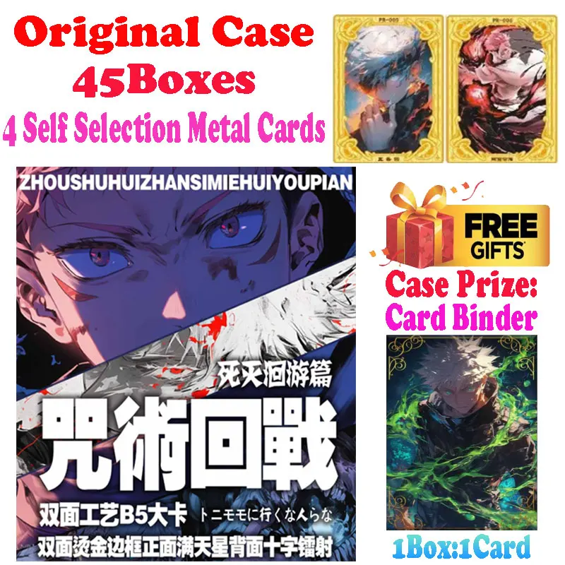 Newest Wholesale Yijing Culture B5 Jujutsu Kaisen JJK Trading Collection Card Japanese Anime Gojo Nanami ACG TCG Hobbies Gift