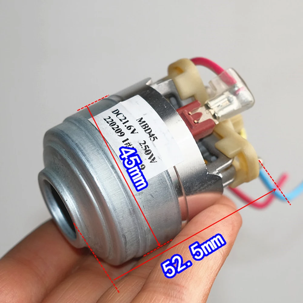 1/2pcs 45mm Micro Three-phase Brushless Motor 100000 RPM DC21.6V 250W High Power Vacuum Cleaner Brushless Motor Turbo Fan