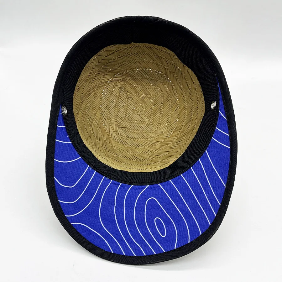 retro seaside duck tongue mat straw hat, trendy personalized mat grass woven baseball cap, the same for men and women