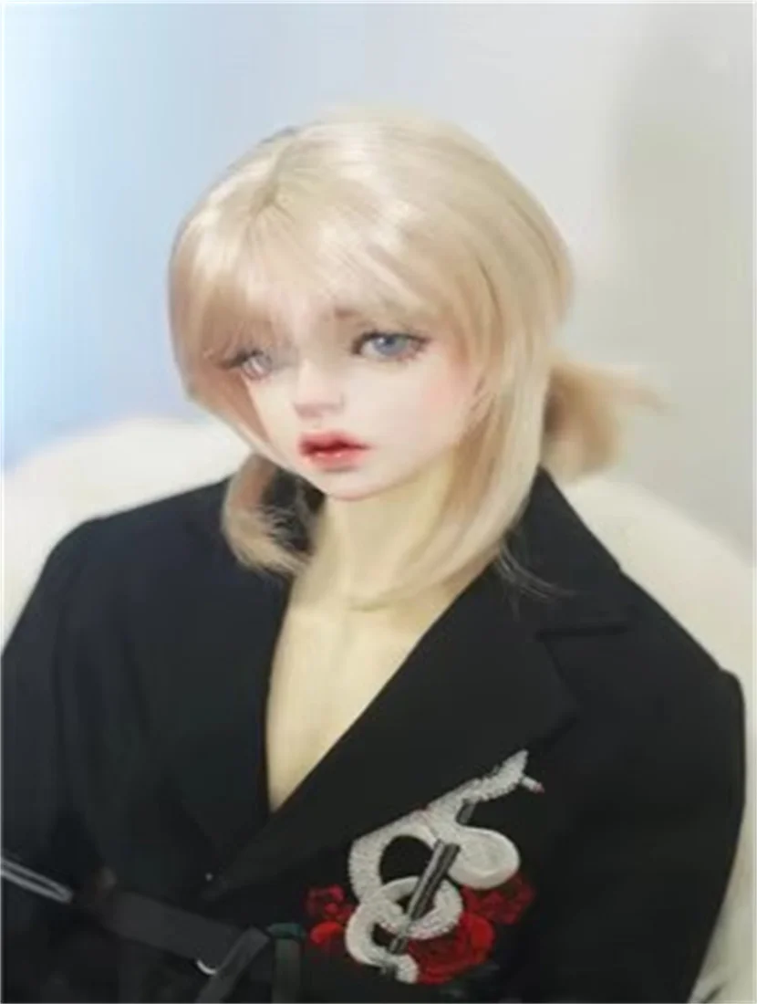 Bjd Pop Pruik Geschikt Voor 1/31/41/6 Oom Size Fashion Cool Knappe Gevlochten Melk Zijde Goede Pull valse Haar Bruin Zwart Orange