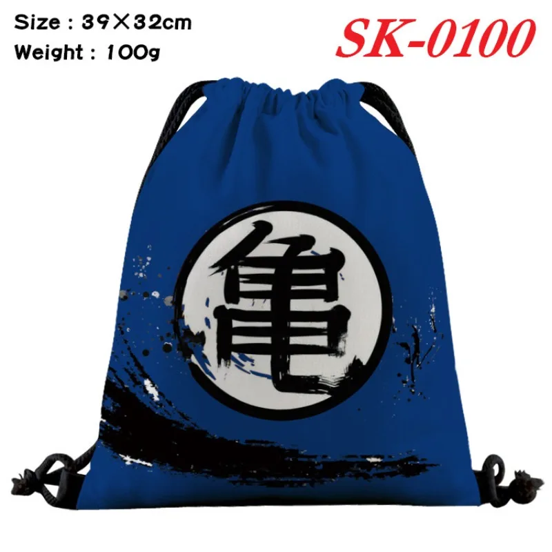 Full-color beam pocket around Dragon Ball the Monkey King cartoon beam mouth backpack drawstring backpack storage bag