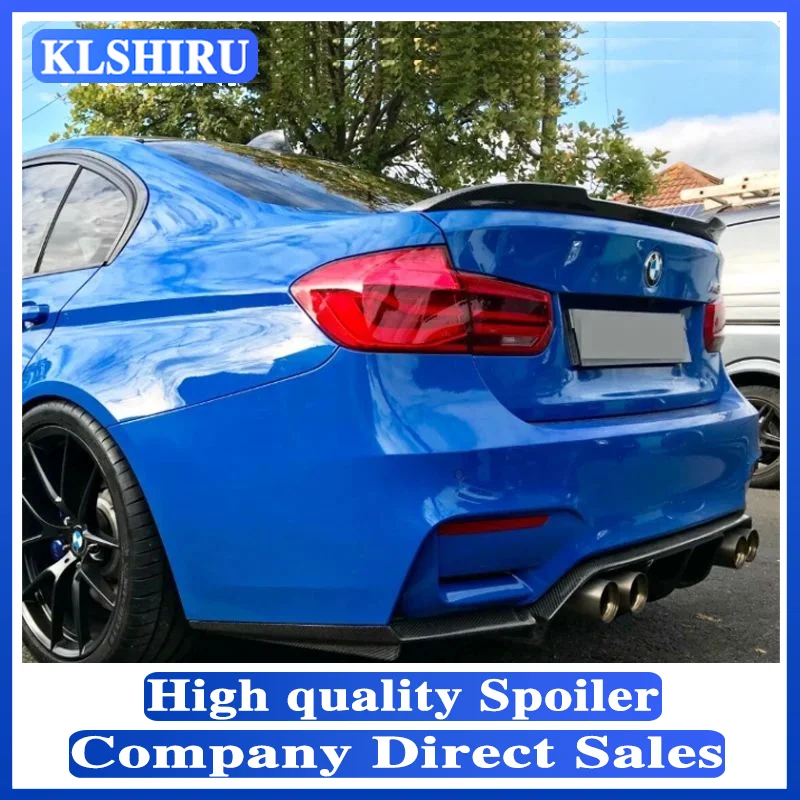 Real Carbon Fiber Trunk Car Spoiler Wing For BMW F30 F35 3 Series Sedan & F80 M3 2013-2018 CS Style Rear Wing Spoiler Lip