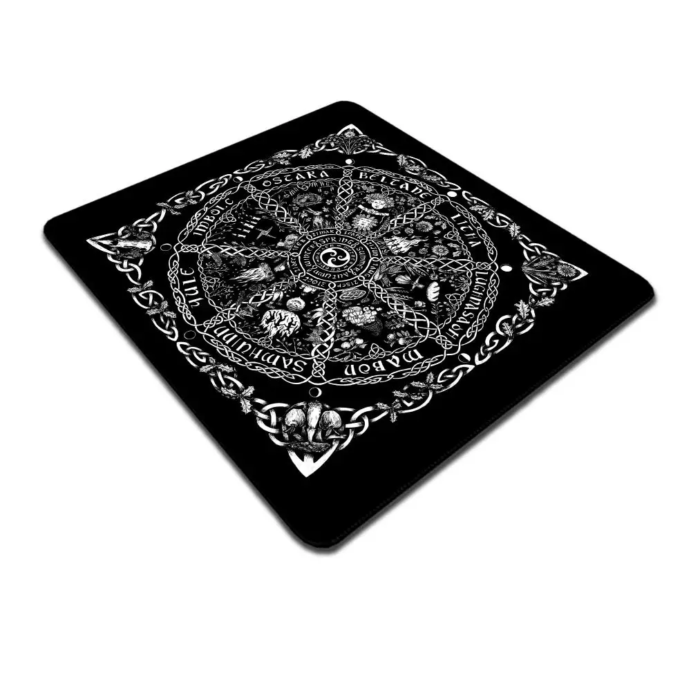 Gothic Magic Astrology Sigil Circle Small Mouse Pad Desktop Computer Keyboard Wireless Mouse Boy Girl Gift for Play games