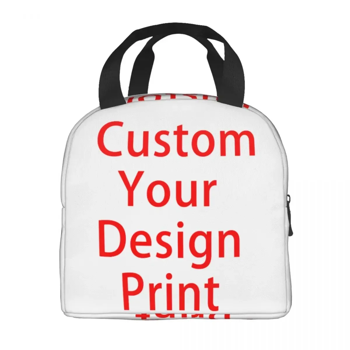 Custom Your Design Insulated Lunch Bag for Women Resuable Customized Logo Printed Cooler Thermal Lunch Box Office Work School