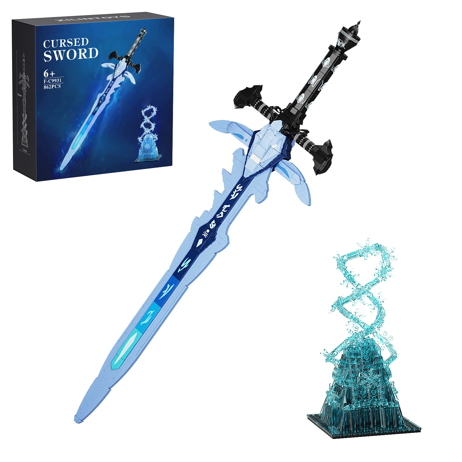 

Hot Frosty Sorrow Sword Building Blocks Set Tri-Force Micro Hyrule Building MASTER SWORD Blocks Set BOTW Decor Gifts for Kids