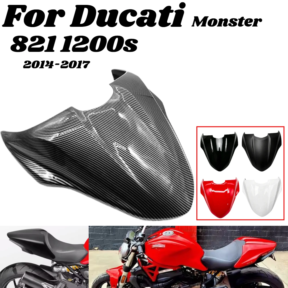 For Ducati Monster 821 1200S 2014-2017 Motorcycle Accessories Rear Seat Cover Rear Passenger Seat Cowl Tail Fairing Rear Hump
