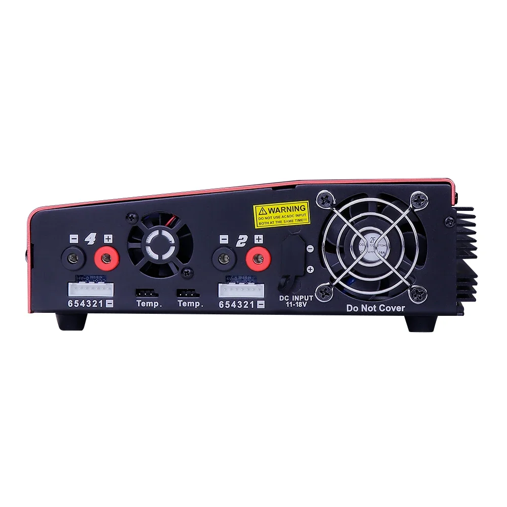 EV-PEAK CQ3 100Wx4 10A 1-6S BALANCE Charger พร้อมอะแดปเตอร์ JST_XH สําหรับ LiPo LiFe NiMH NiCd แบตเตอรี่