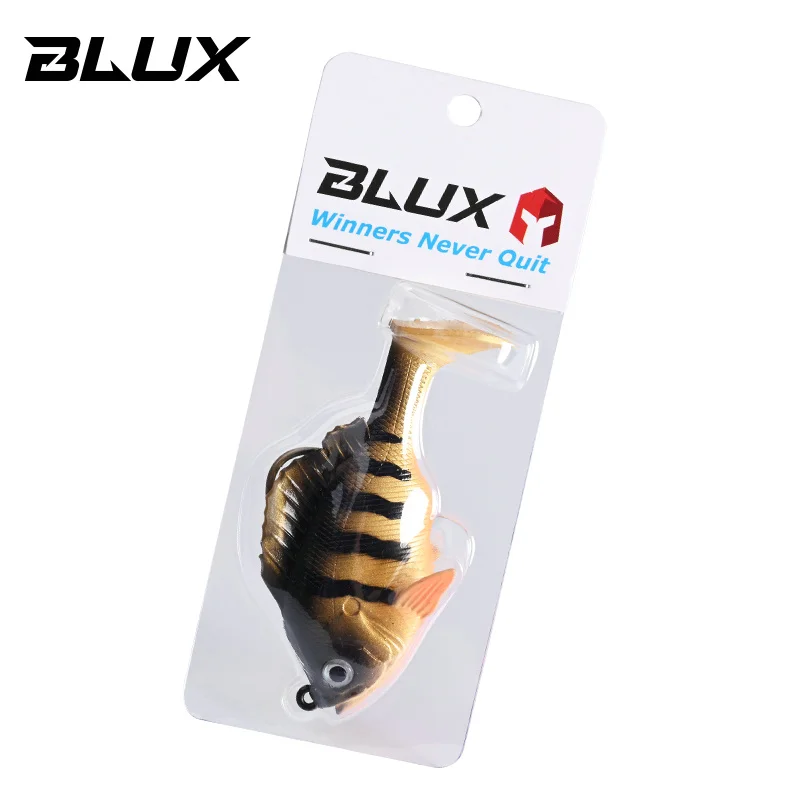 BLUX SLEEPER SHAD Gill Bottom Fishing Lure 8cm 19g Lead Head Hidden Hook Soft Bait Swimbaits Fish Jig Paddle Tail Pike Bass Gear