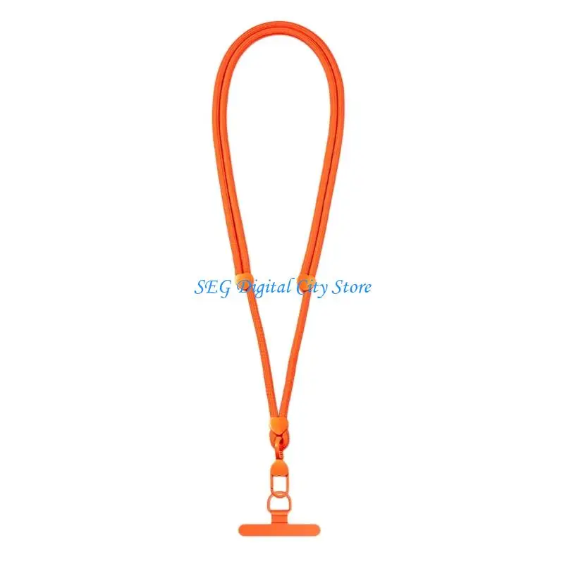 U75B Adjustable 6Mm Heart Pattern Phone Lanyard With 360 Degree Rotating Stainless Clip For Secure Fit And Comfortable Wear