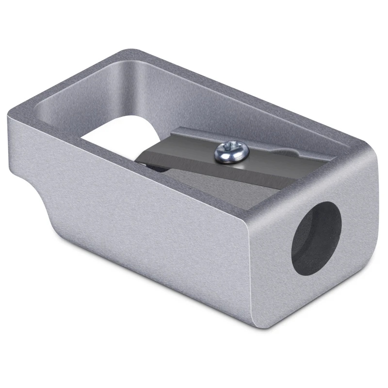 1/3PCS Deli 0596 Mini Pencil Sharpener Zinc Alloy Material Home School Stationery for Kids And Students