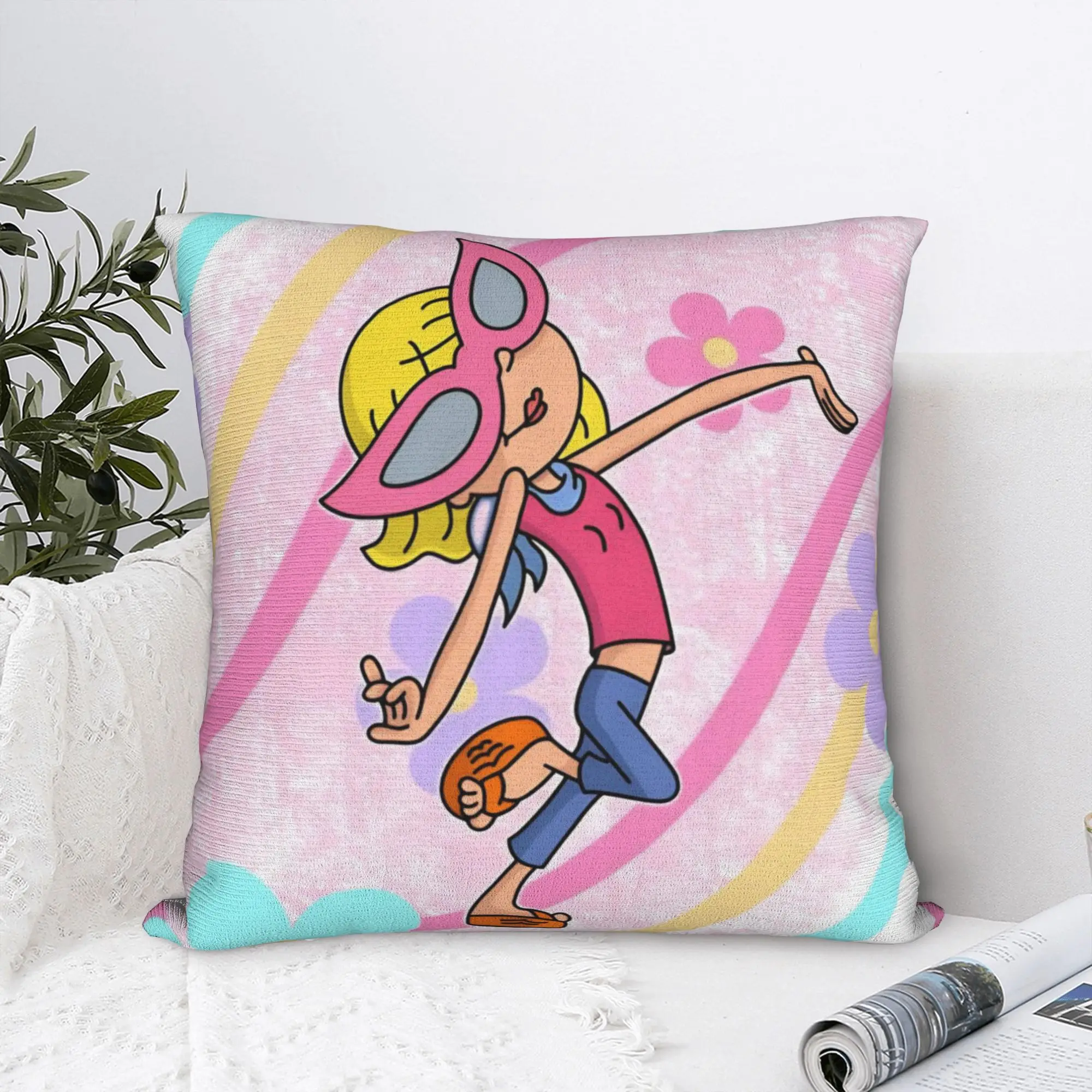Lizzies Anime McGuires Square Pillowcases Polyester Sofa  Cushion Case Cute Decor Throw Pillow Case 40*40