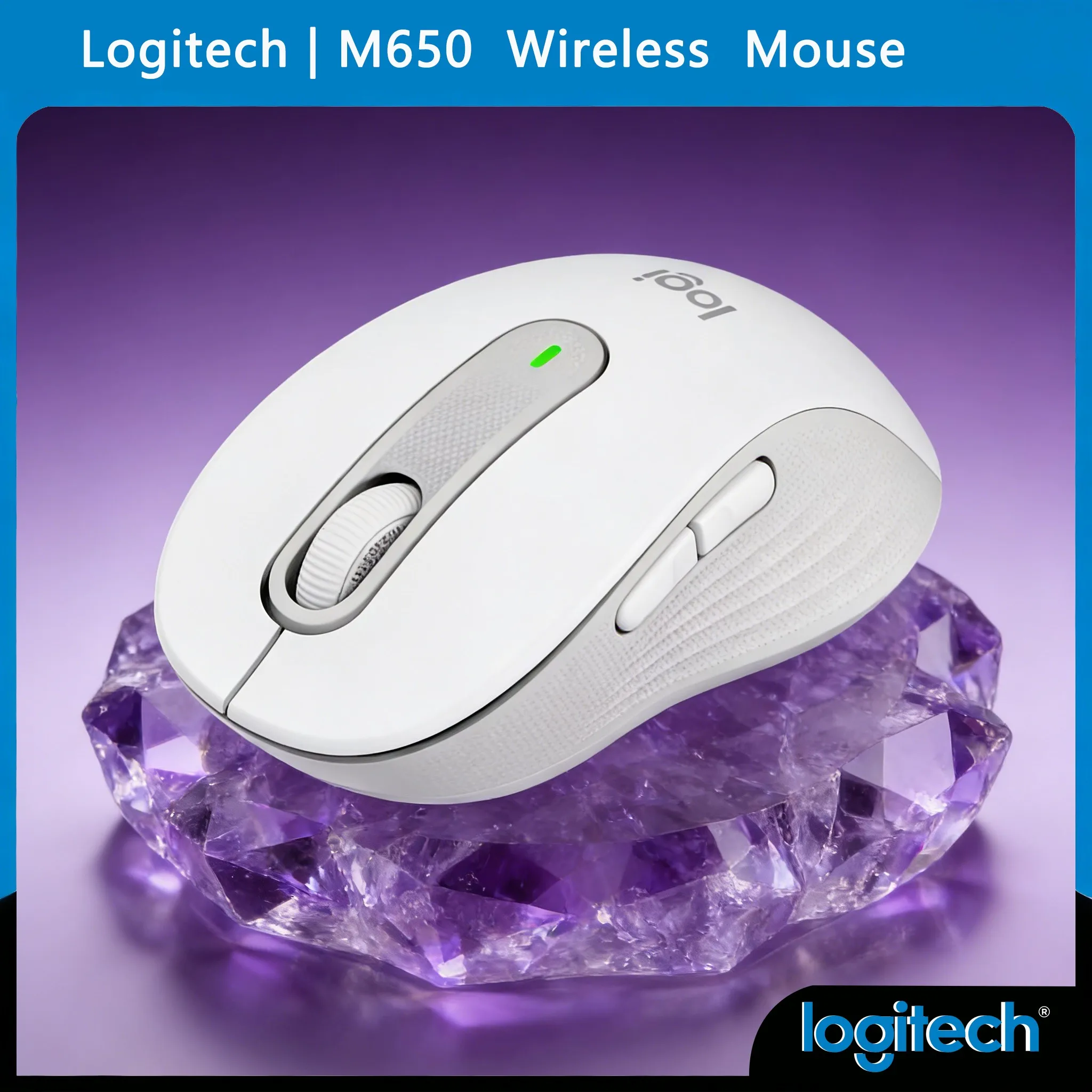 

M650 /M650L Medium-Small Hand Wireless Mouse Office Efficiency Ergonomic Comfort Grip