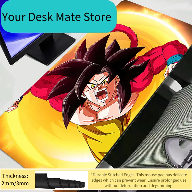 

Коврик для мыши Dragon Ball Z DBZ, игровые аксессуары в стиле аниме, большой коврик для геймеров, компьютерный коврик для клавиатуры, прочный коврик для мыши